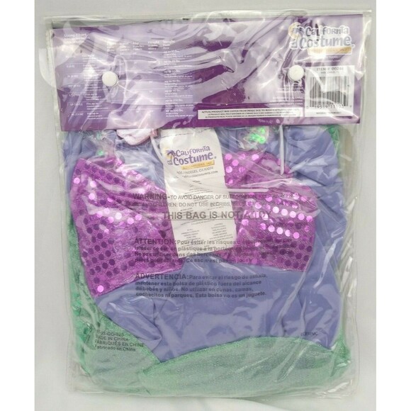 California Costumes Little Mermaid Girls Small 6-8 Sea Princess Halloween New - Picture 4 of 4